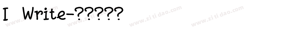 I Write字体转换